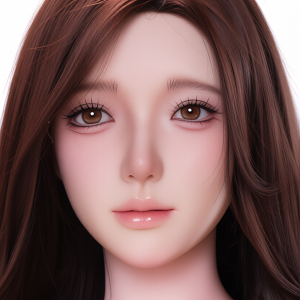 Hand-painted amber eyes of medical grade silicone love doll Chloe Mei